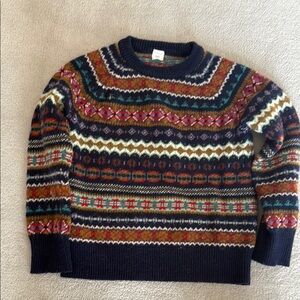 Crewcuts Fair Isle Crewneck Sweater - Size 6/7